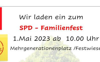SPD Familienfest am 1.Mai  ab 10 Uhr